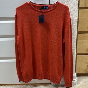 NEW EREDI PISANO Men’s Cashmere Wool Blend Crewneck Sweater Size XL